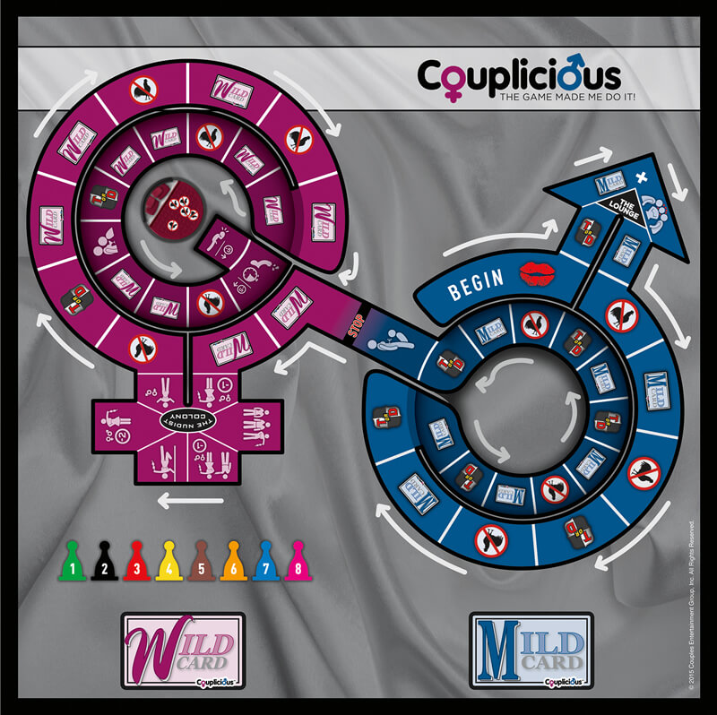 Couplicious sex board game